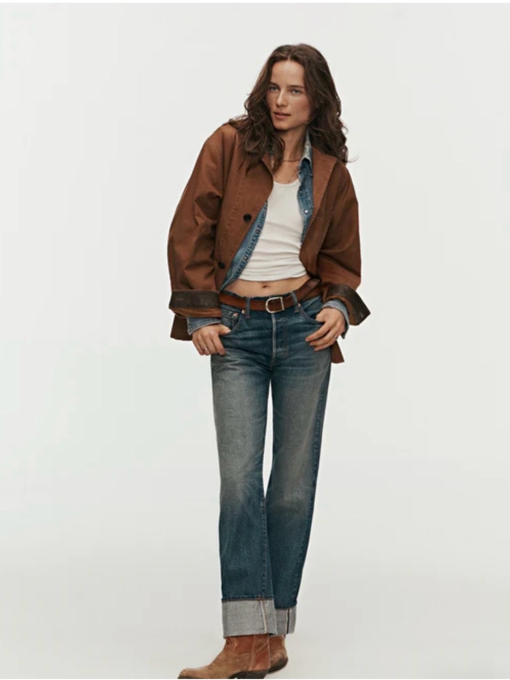 NWT Buck Mason Straight Leg Jeans in Blue